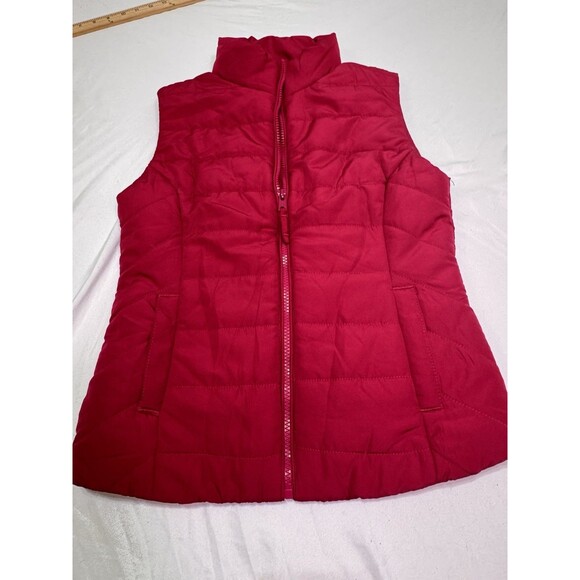 Lot Of 2 Aeropostale Puffer Vest Quilted Women's Size XS Pink And Purple Full So - Picture 12 of 16